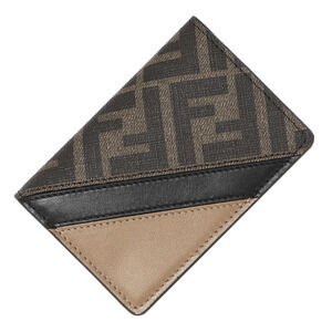 Fendi Card Wallet Business Holder Brown